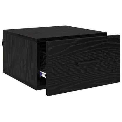 Noční Skříňka 2 Ks Černý Dub 35 X 35 X 20 Cm Kompozitní Dřevo