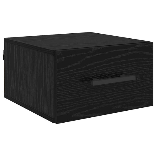 Noční Skříňka 35 X 35 X 20 Cm Kompozitní Dřevo Černý Dub