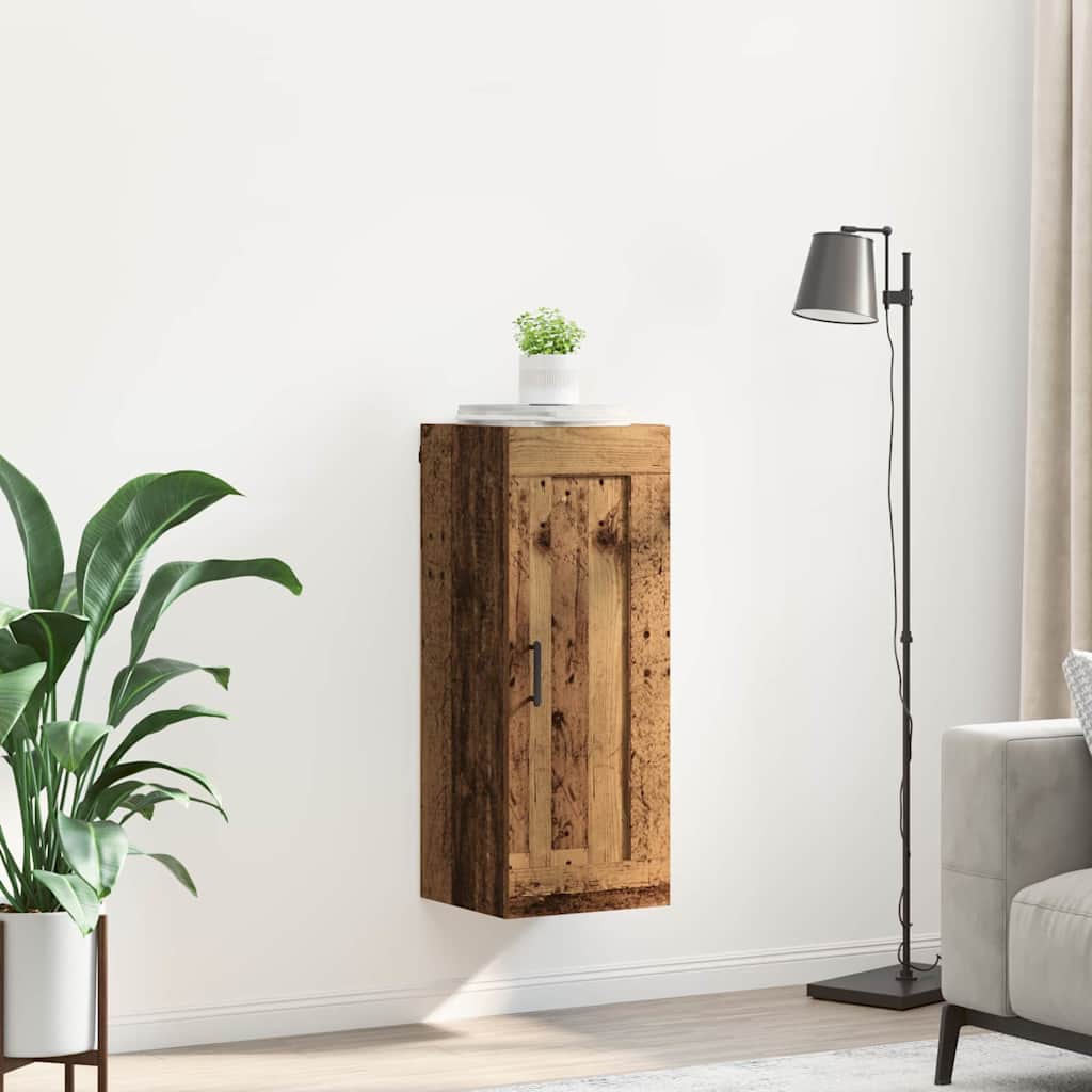 Nástěnná Skříňka Staré Dřevo 34,5 X 34 X 90 Cm Kompozitní Dřevo