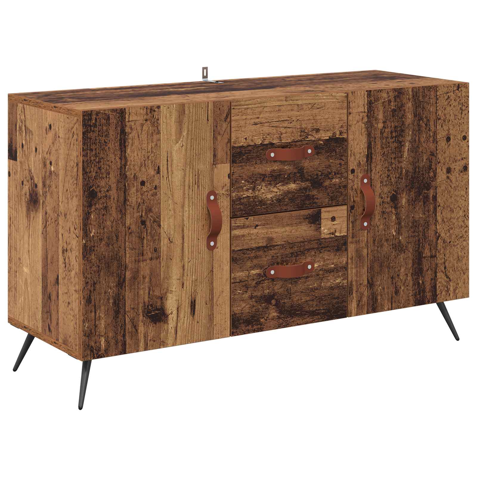 Servírovací Skříň Staré Dřevo 100 X 36 X 60 Cm Kompozitní Dřevo