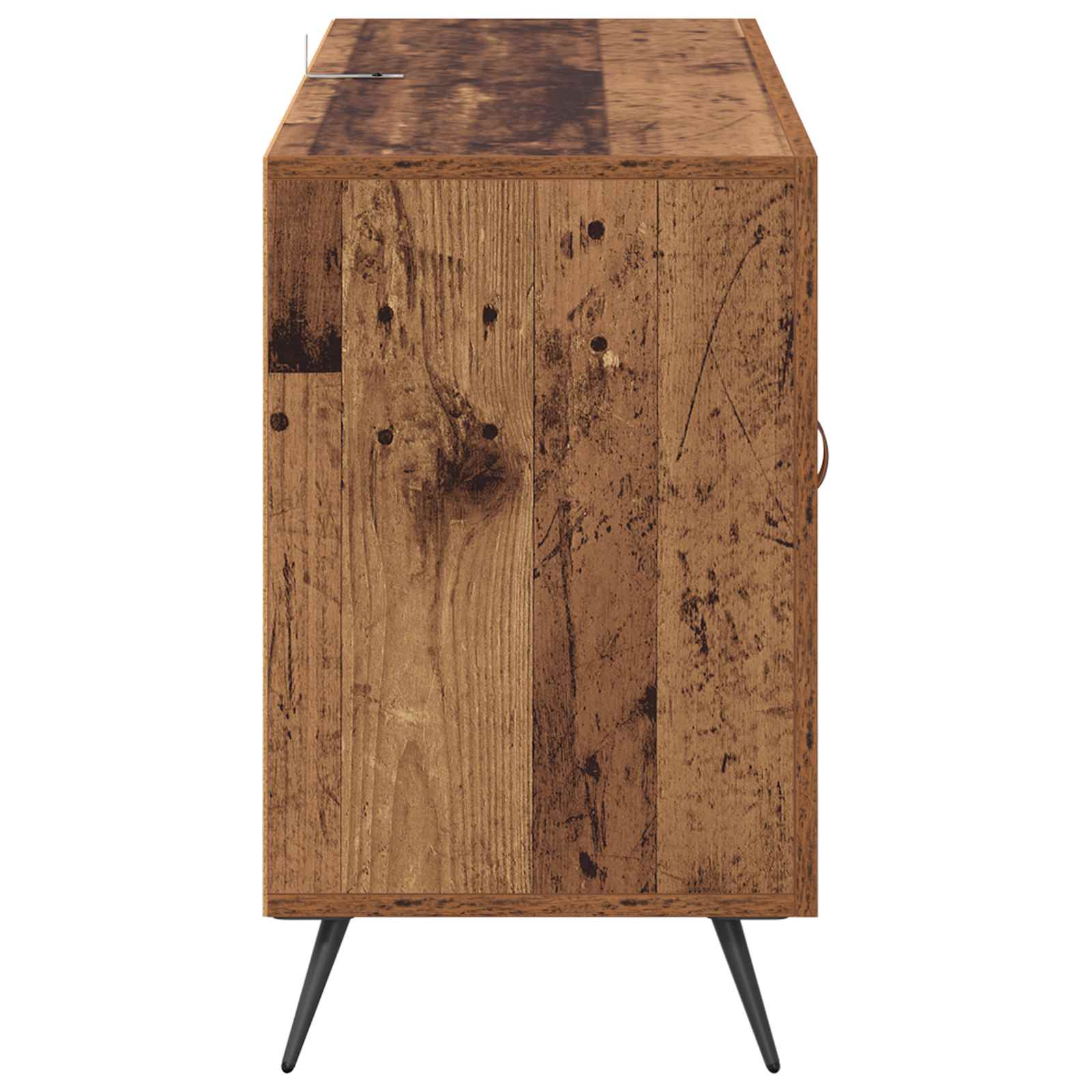 Servírovací Skříň Staré Dřevo 100 X 36 X 60 Cm Kompozitní Dřevo