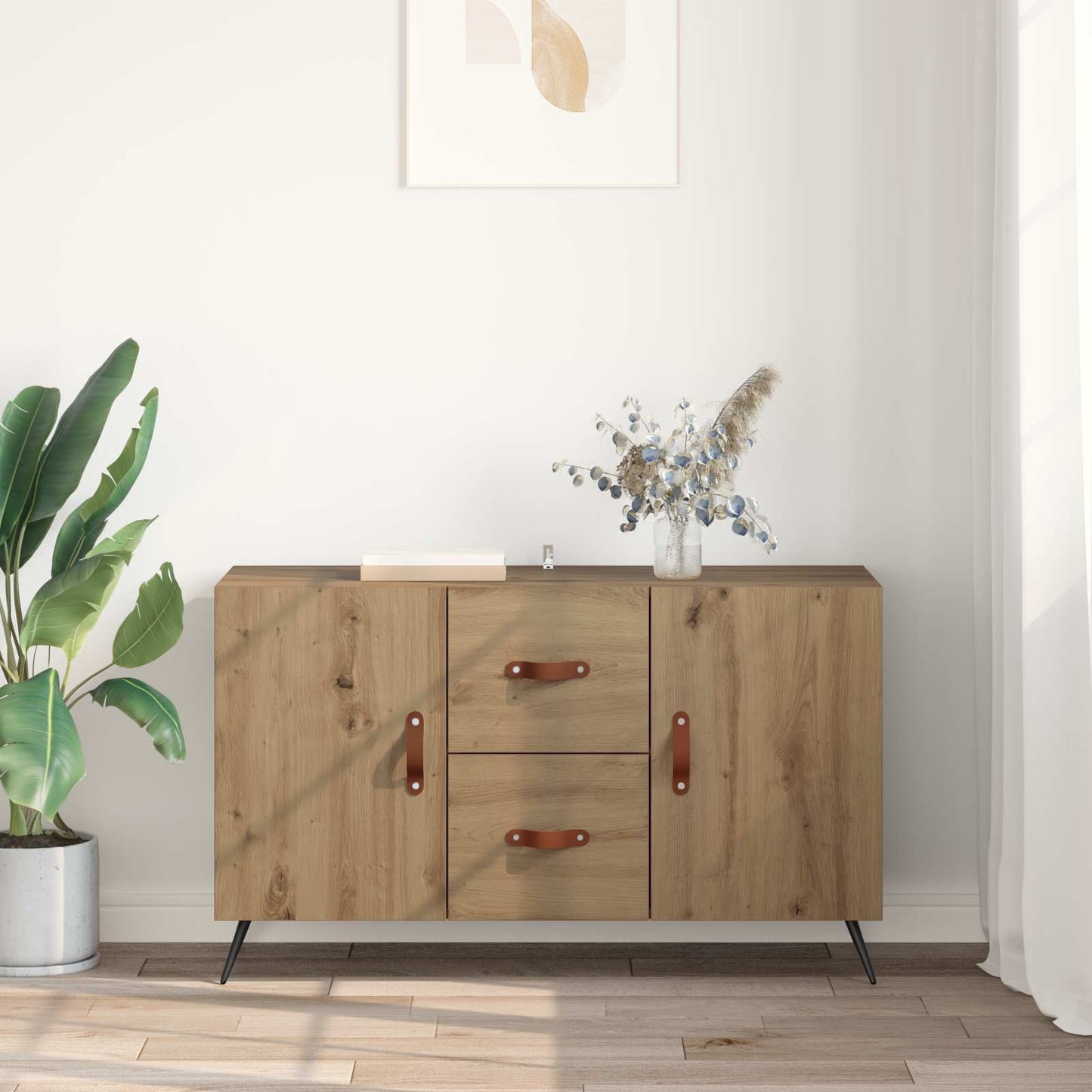 Servírovací Skříň Artisanový Dub 100 X 36 X 60 Cm