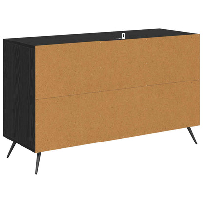 Servírovací Skříň Černý Dub 100 X 36 X 60 Cm Kompozitní Dřevo