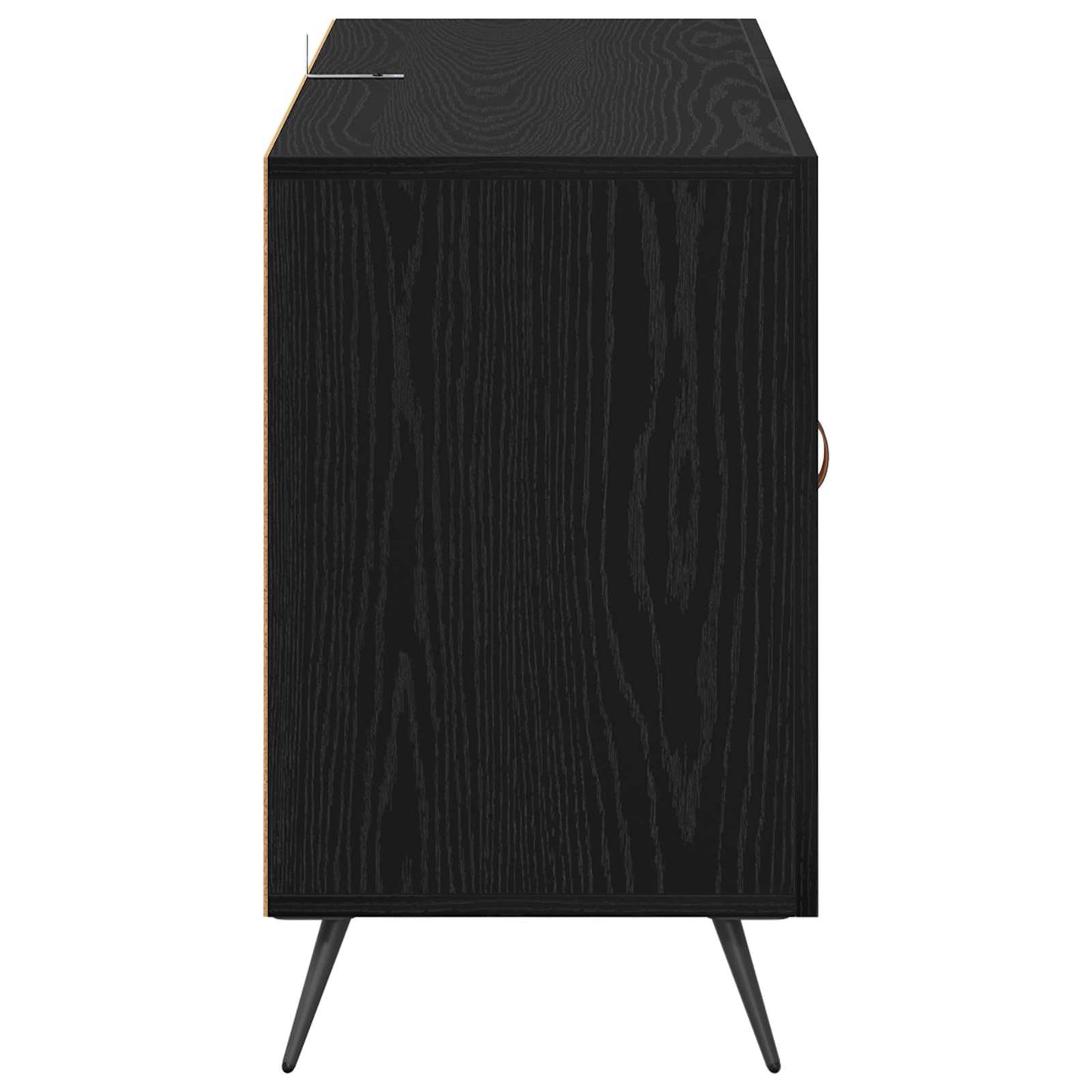 Servírovací Skříň Černý Dub 100 X 36 X 60 Cm Kompozitní Dřevo