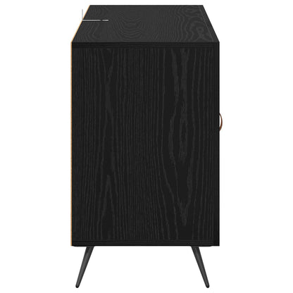 Servírovací Skříň Černý Dub 100 X 36 X 60 Cm Kompozitní Dřevo