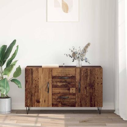 Servírovací Skříň Staré Dřevo 100 X 36 X 60 Cm Kompozitní Dřevo