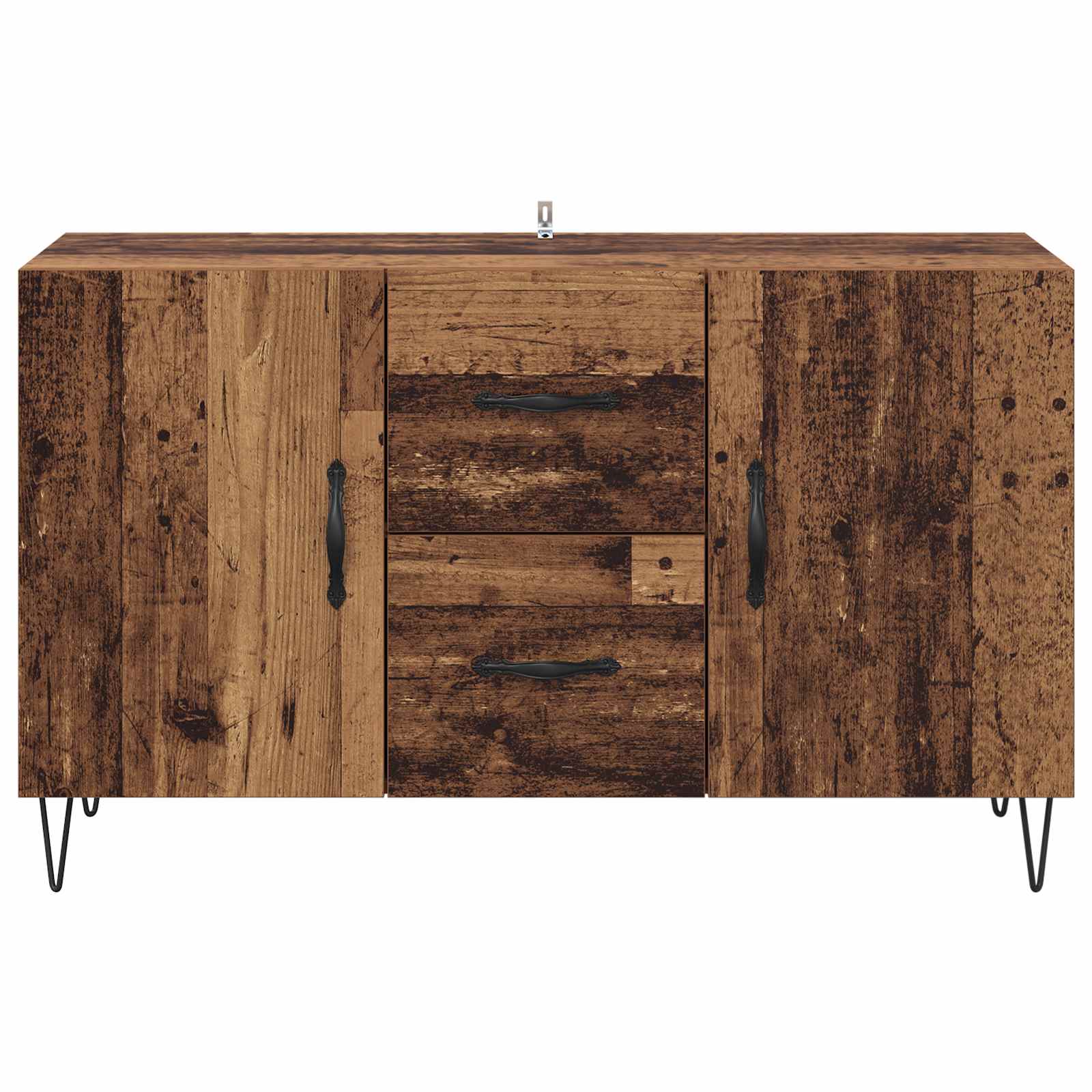 Servírovací Skříň Staré Dřevo 100 X 36 X 60 Cm Kompozitní Dřevo