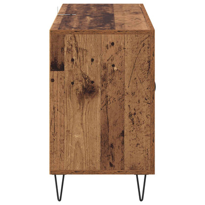 Servírovací Skříň Staré Dřevo 100 X 36 X 60 Cm Kompozitní Dřevo