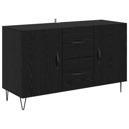 Servírovací Skříň Černý Dub 100 X 36 X 60 Cm Kompozitní Dřevo