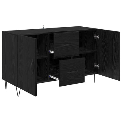 Servírovací Skříň Černý Dub 100 X 36 X 60 Cm Kompozitní Dřevo