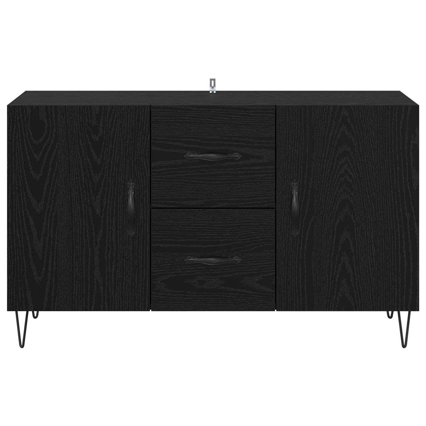 Servírovací Skříň Černý Dub 100 X 36 X 60 Cm Kompozitní Dřevo