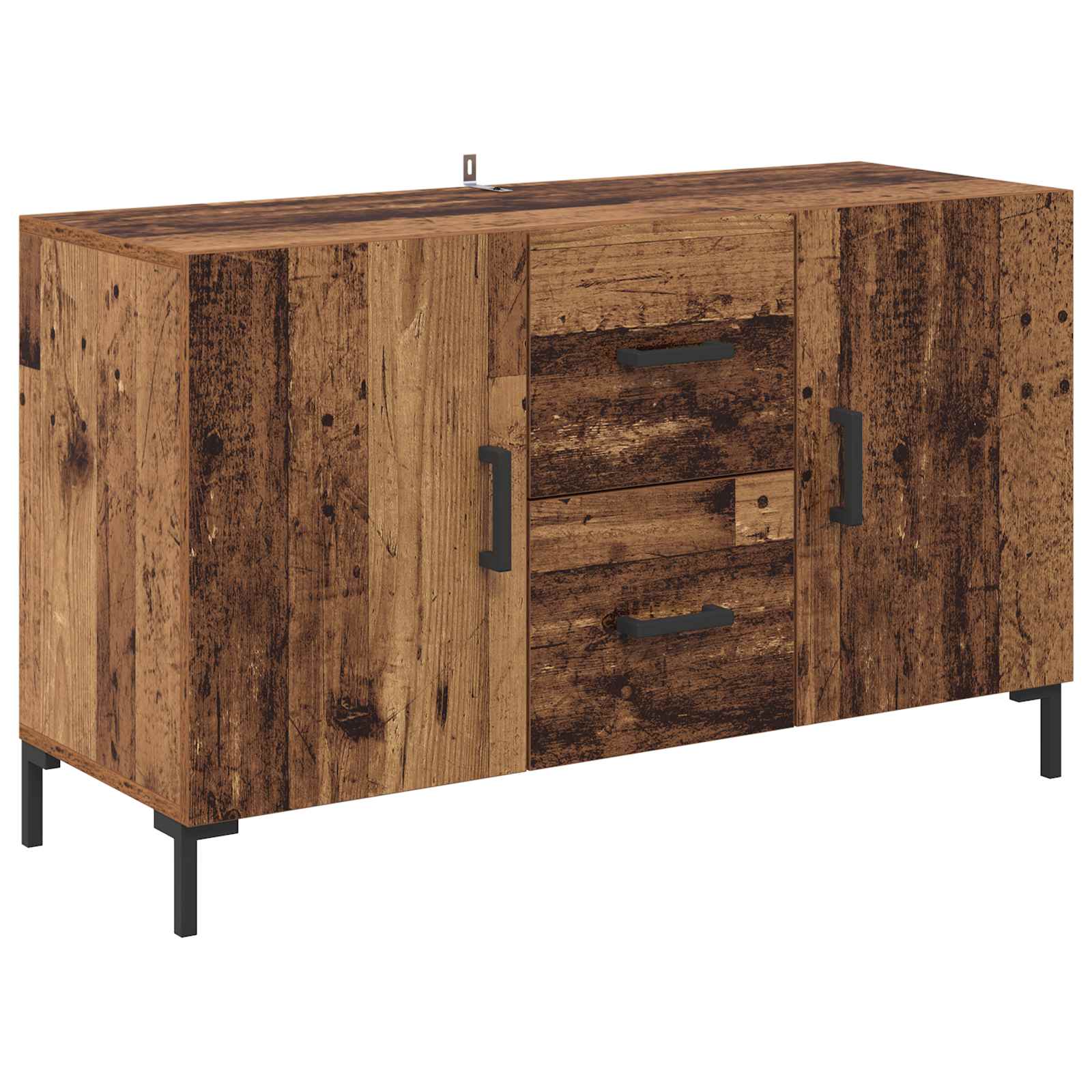 Servírovací Skříň Staré Dřevo 100 X 36 X 60 Cm Kompozitní Dřevo