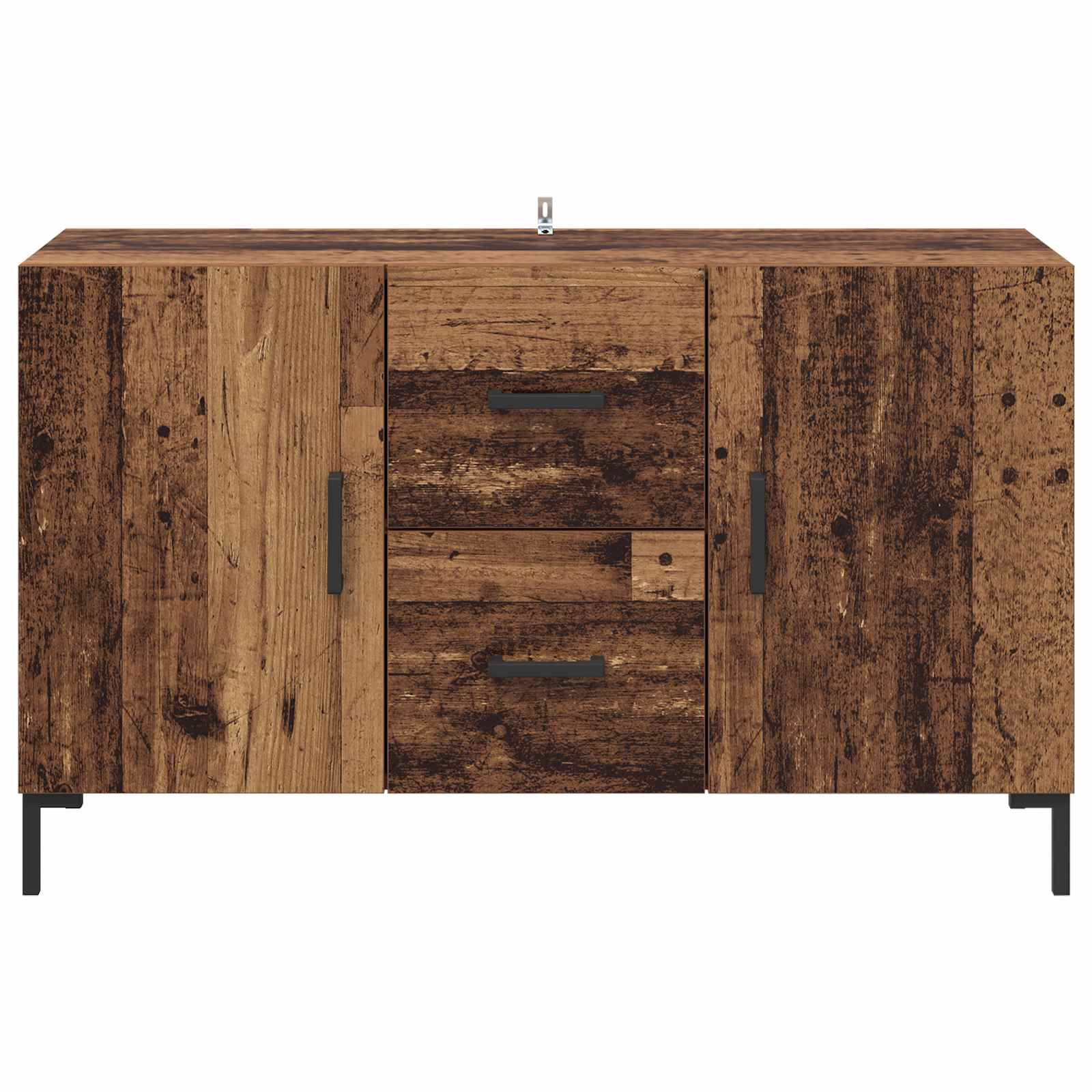 Servírovací Skříň Staré Dřevo 100 X 36 X 60 Cm Kompozitní Dřevo