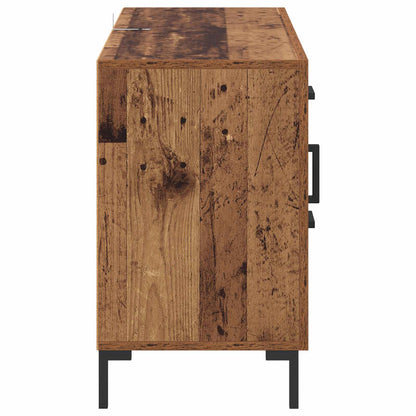 Servírovací Skříň Staré Dřevo 100 X 36 X 60 Cm Kompozitní Dřevo