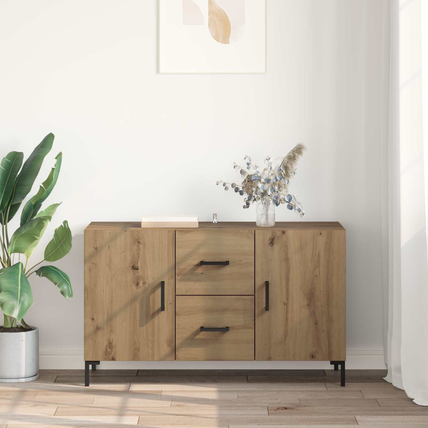 Servírovací Skříň Artisanový Dub 100 X 36 X 60 Cm