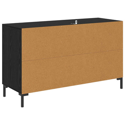 Servírovací Skříň Černý Dub 100 X 36 X 60 Cm Kompozitní Dřevo