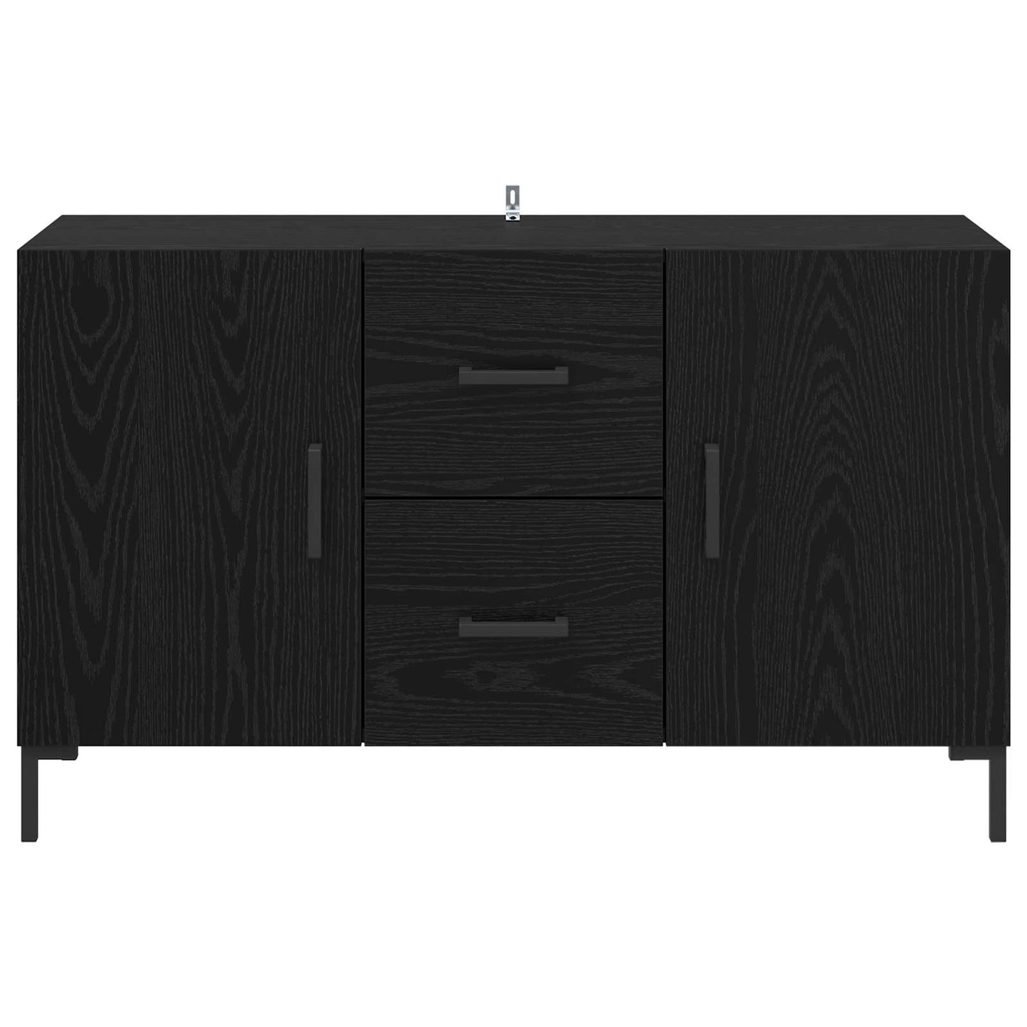 Servírovací Skříň Černý Dub 100 X 36 X 60 Cm Kompozitní Dřevo