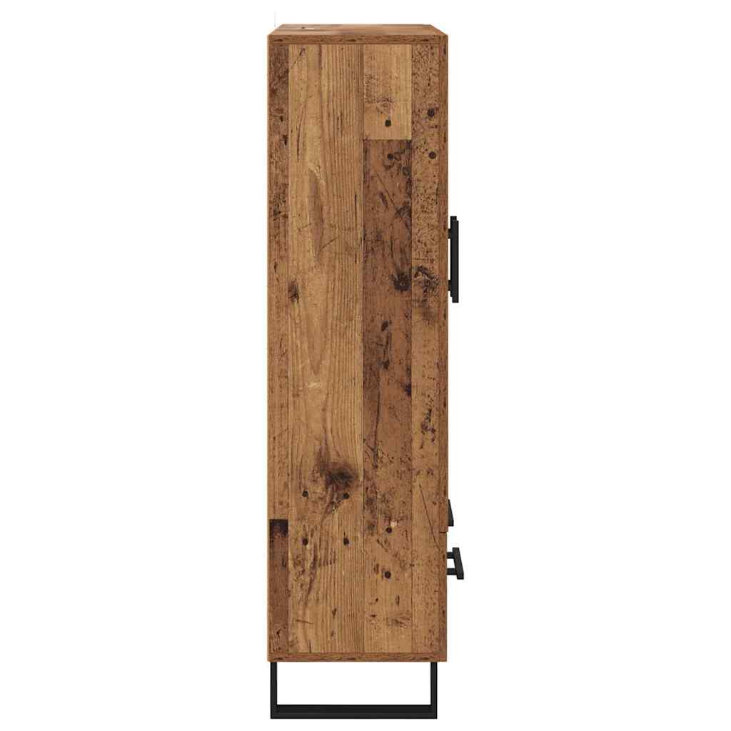 Vysoký Bufet Staré Dřevo 69,5 X 30 X 115 Cm Kompozitní Dřevo