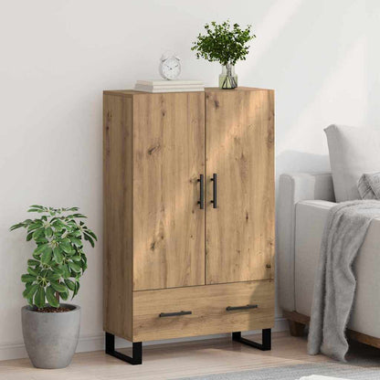 Vysoký Bufet Artisanový Dub 69,5 X 30 X 115 Cm Kompozitní Dřevo