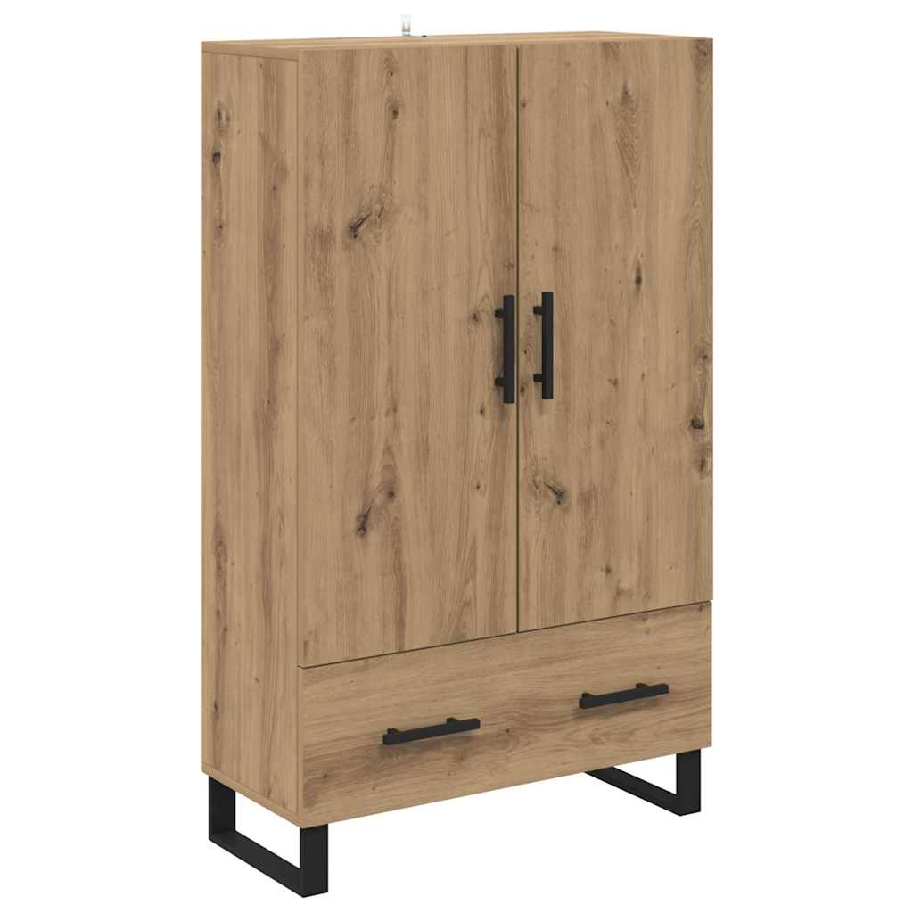 Vysoký Bufet Artisanový Dub 69,5 X 30 X 115 Cm Kompozitní Dřevo