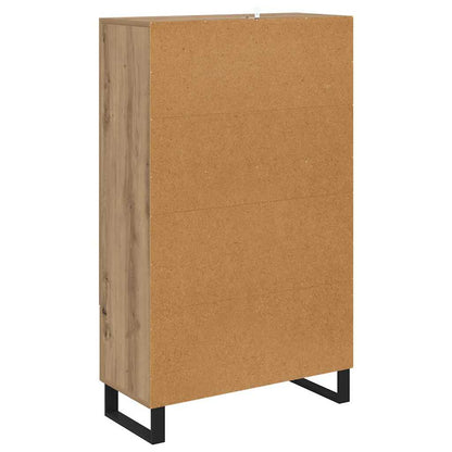 Vysoký Bufet Artisanový Dub 69,5 X 30 X 115 Cm Kompozitní Dřevo