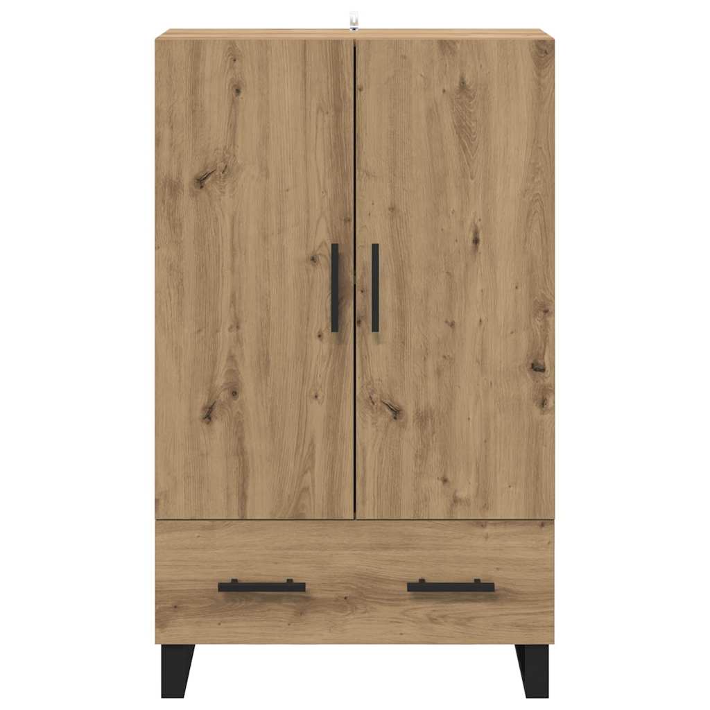 Vysoký Bufet Artisanový Dub 69,5 X 30 X 115 Cm Kompozitní Dřevo
