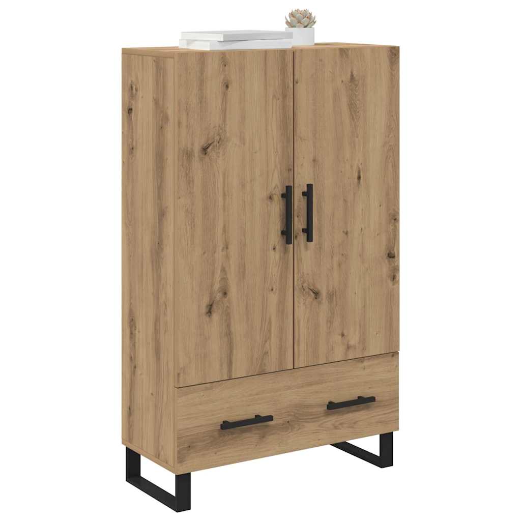 Vysoký Bufet Artisanový Dub 69,5 X 30 X 115 Cm Kompozitní Dřevo