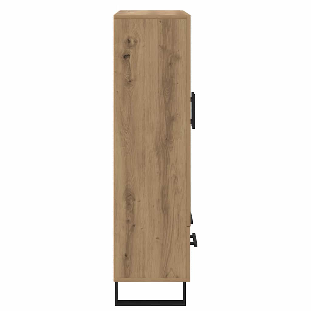 Vysoký Bufet Artisanový Dub 69,5 X 30 X 115 Cm Kompozitní Dřevo