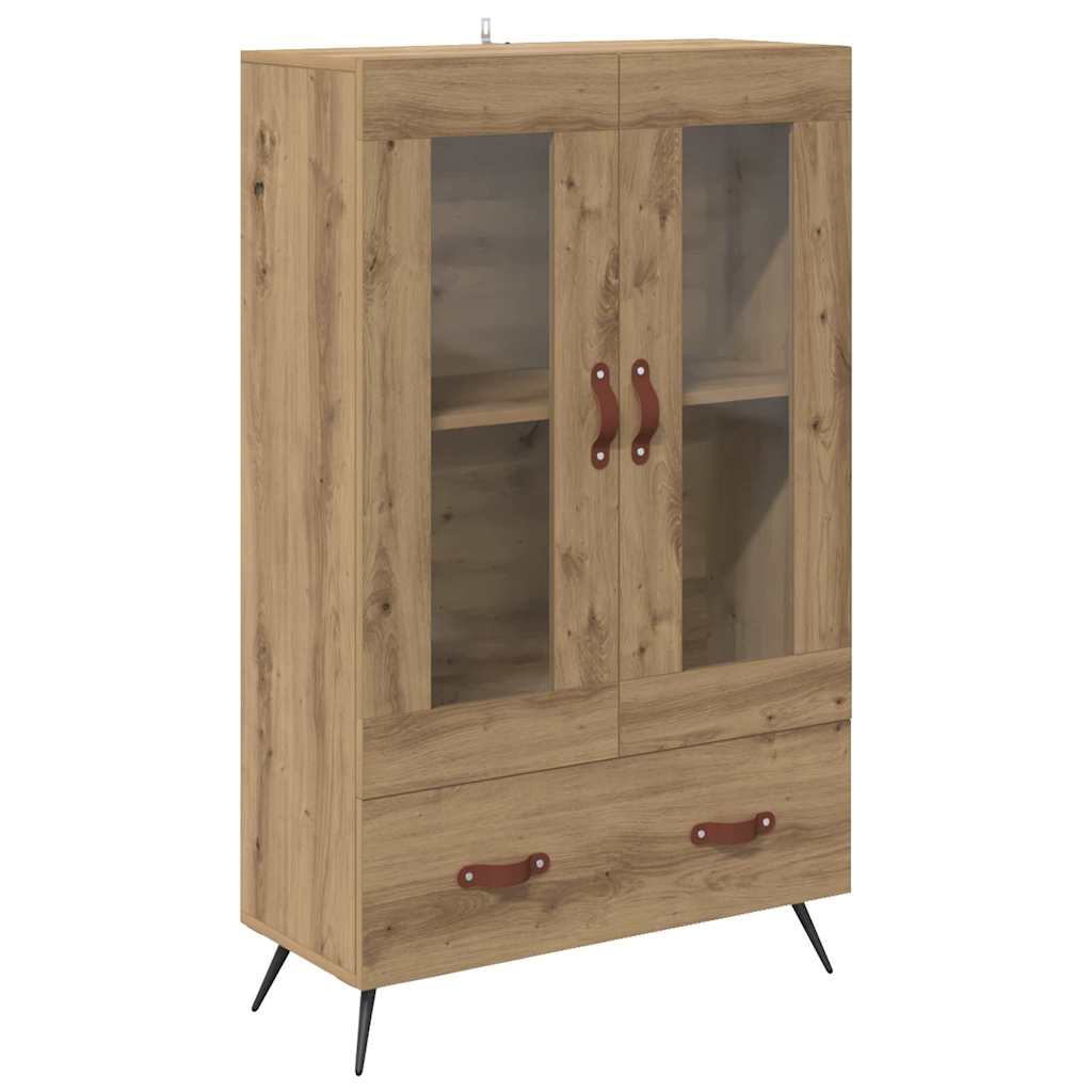 Vysoký Bufet Artisanový Dub 69,5 X 31 X 115 Cm