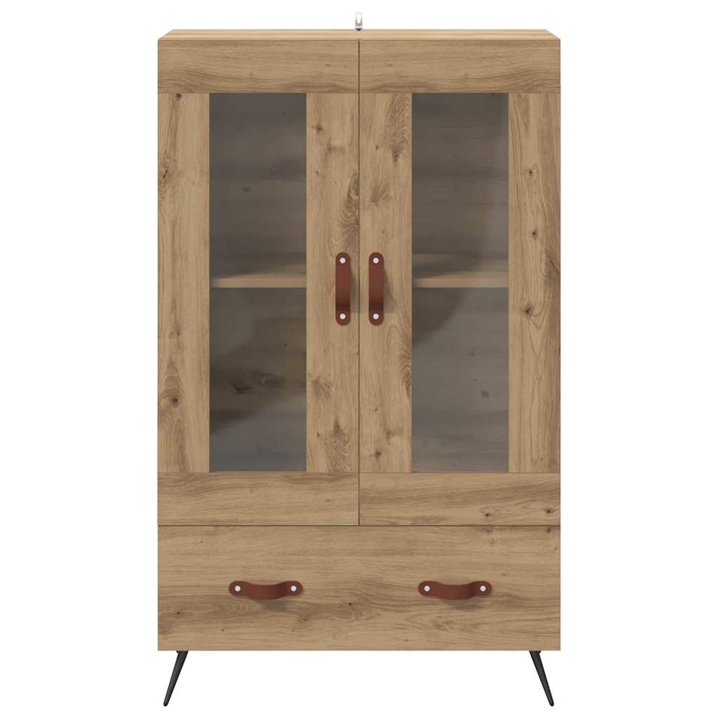 Vysoký Bufet Artisanový Dub 69,5 X 31 X 115 Cm
