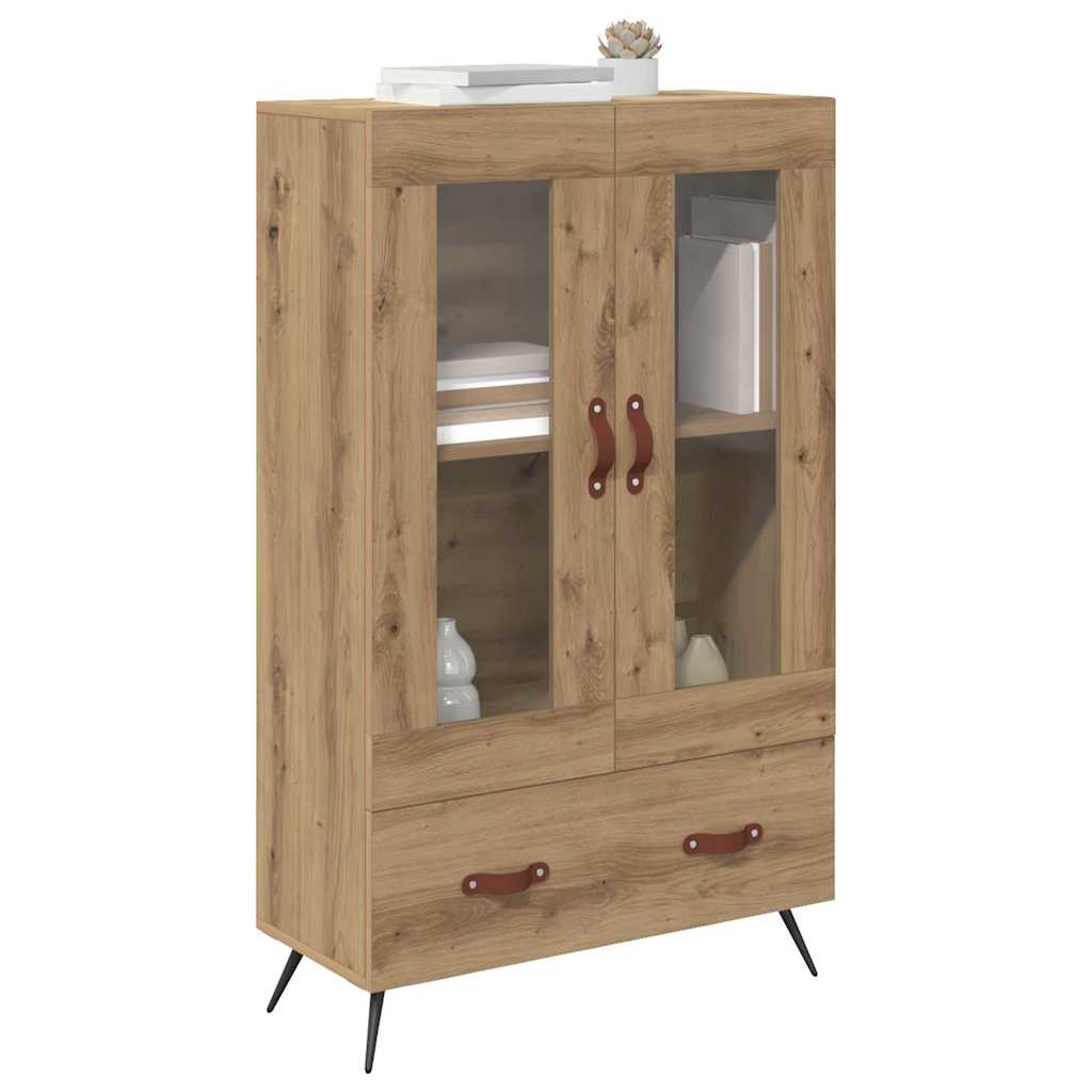 Vysoký Bufet Artisanový Dub 69,5 X 31 X 115 Cm