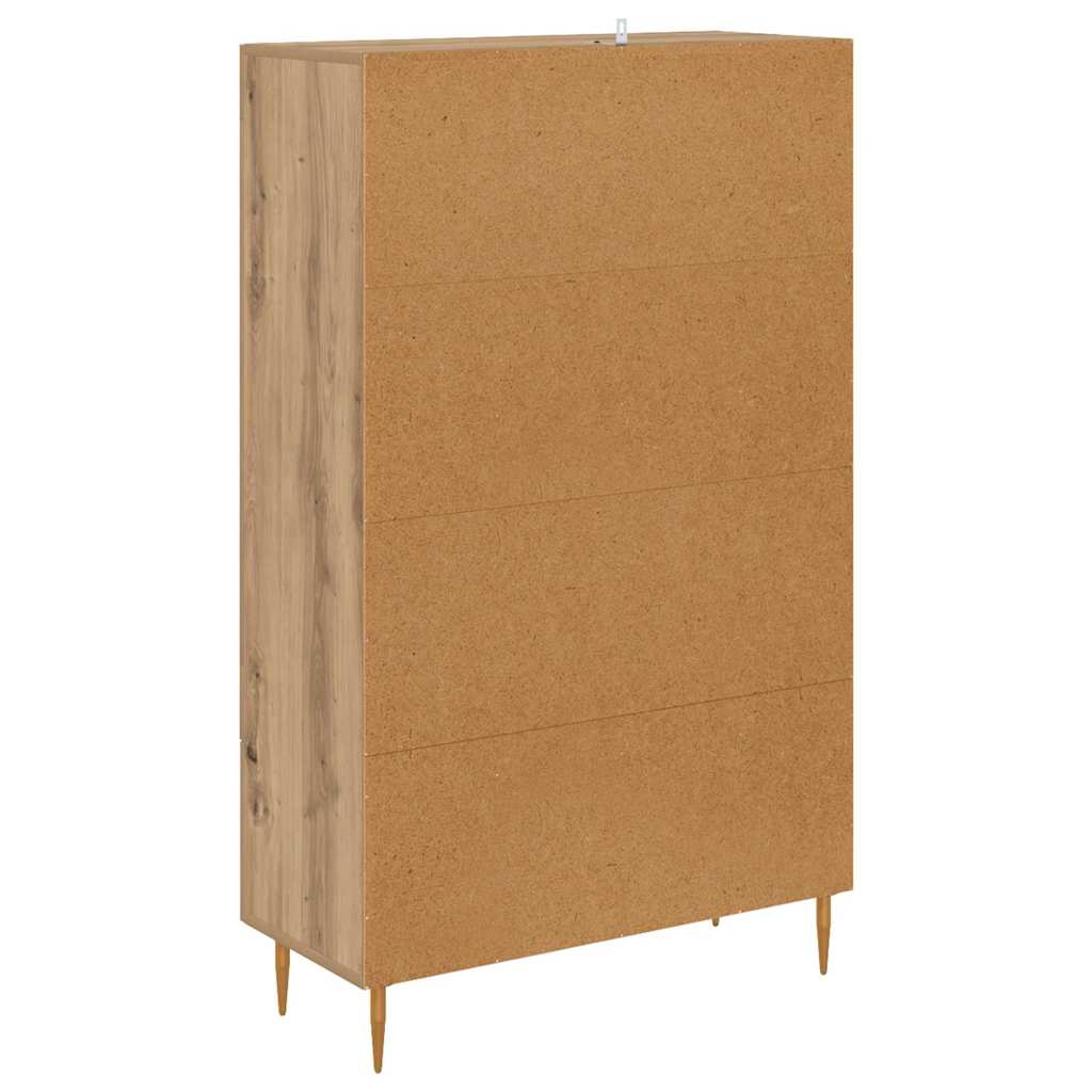 Vysoký Bufet Artisanový Dub 69,5 X 31 X 115 Cm