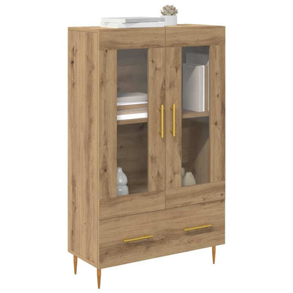 Vysoký Bufet Artisanový Dub 69,5 X 31 X 115 Cm