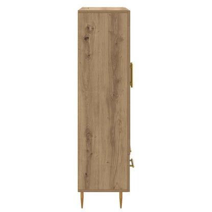 Vysoký Bufet Artisanový Dub 69,5 X 31 X 115 Cm