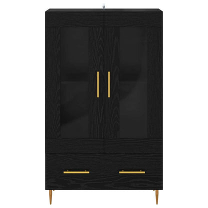 Vysoký Bufet Se Zásuvkou Černý Dub 69,5 X 31 X 115 Cm