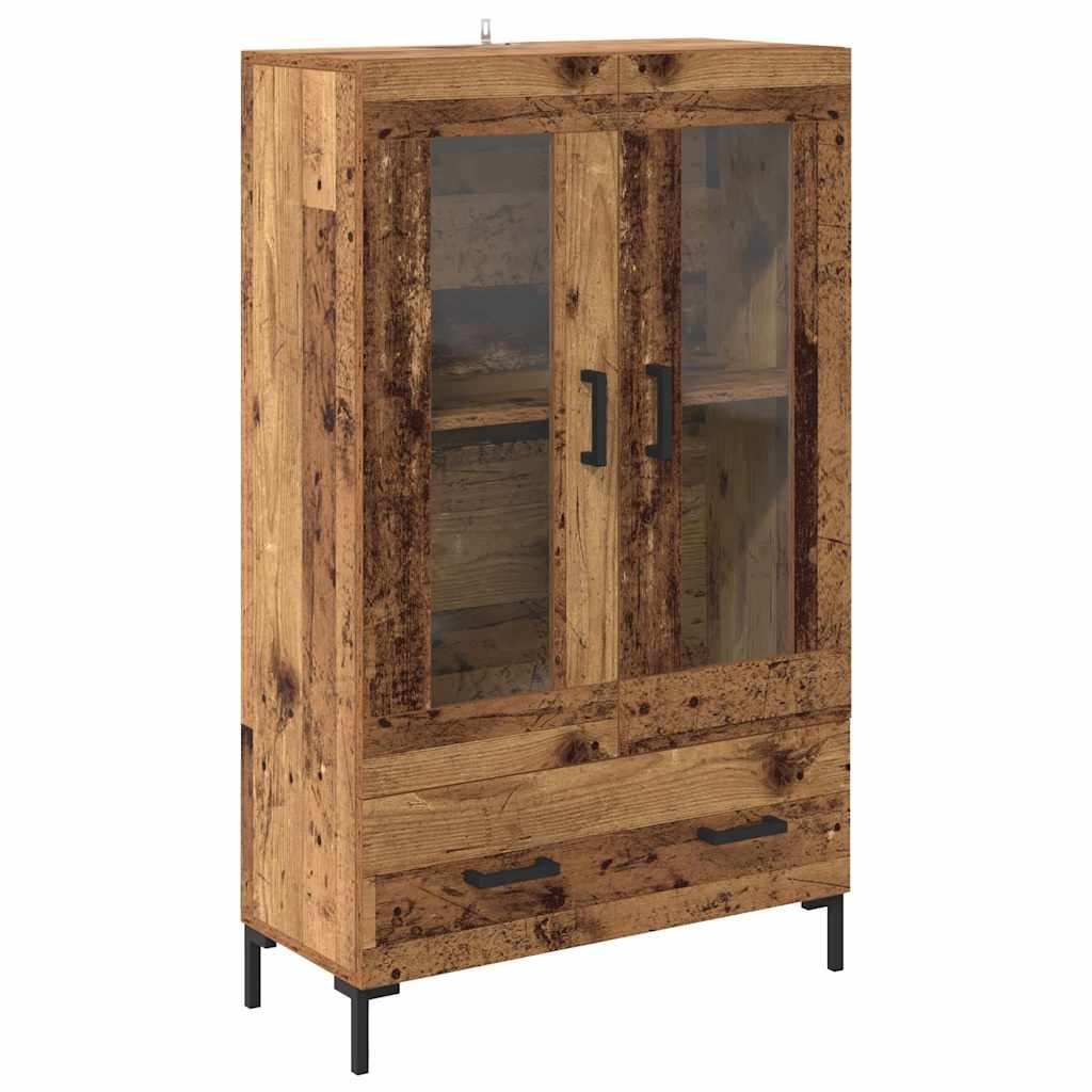 Vysoký Bufet Staré Dřevo 69,5 X 31 X 115 Cm Kompozitní Dřevo