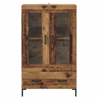Vysoký Bufet Staré Dřevo 69,5 X 31 X 115 Cm Kompozitní Dřevo