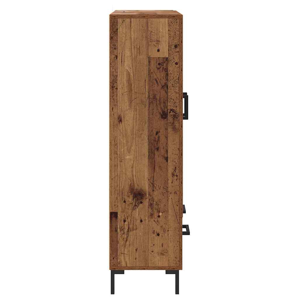 Vysoký Bufet Staré Dřevo 69,5 X 31 X 115 Cm Kompozitní Dřevo