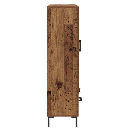 Vysoký Bufet Staré Dřevo 69,5 X 31 X 115 Cm Kompozitní Dřevo