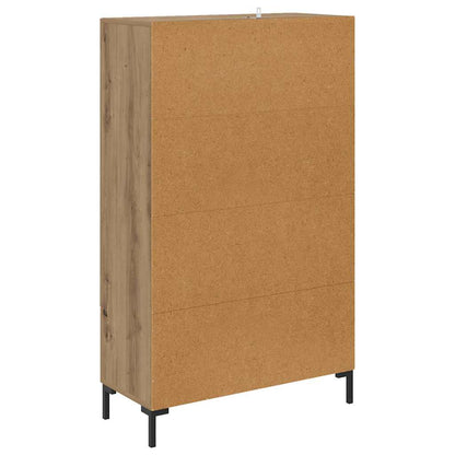 Vysoký Bufet Artisanový Dub 69,5 X 31 X 115 Cm Kompozitní Dřevo