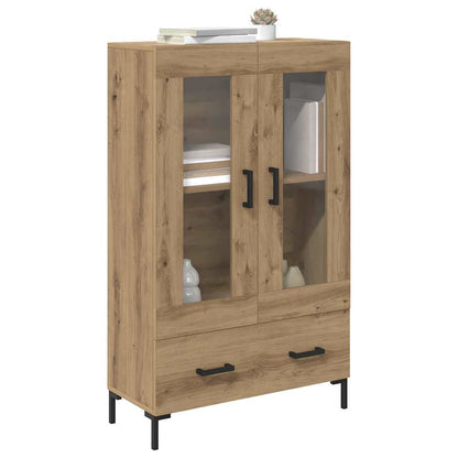 Vysoký Bufet Artisanový Dub 69,5 X 31 X 115 Cm Kompozitní Dřevo