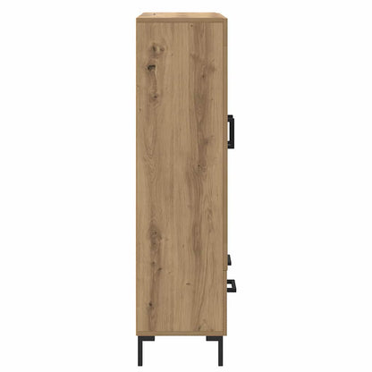 Vysoký Bufet Artisanový Dub 69,5 X 31 X 115 Cm Kompozitní Dřevo