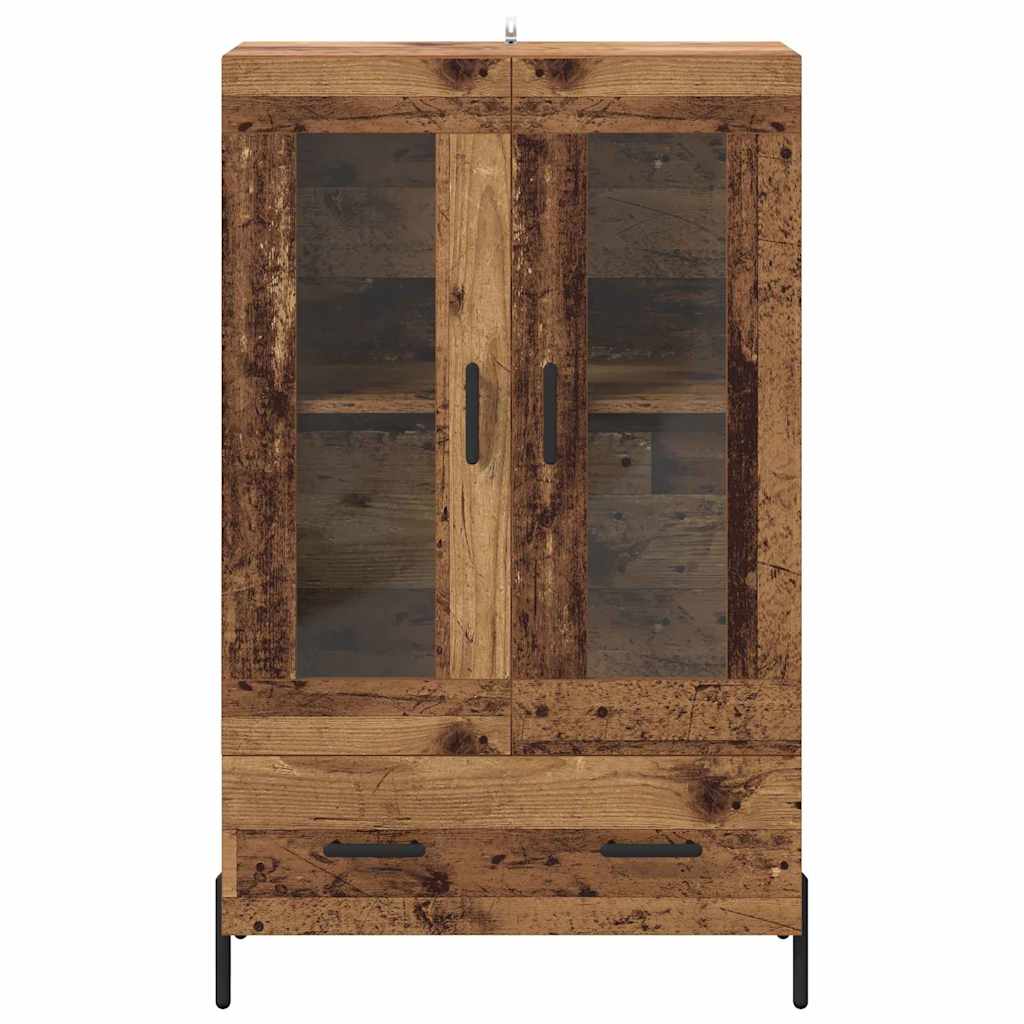 Vysoký Bufet Corona Staré Dřevo 69,5 X 31 X 115 Cm