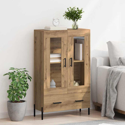 Vysoký Bufet Corona Artisanový Dub 69,5 X 31 X 115 Cm