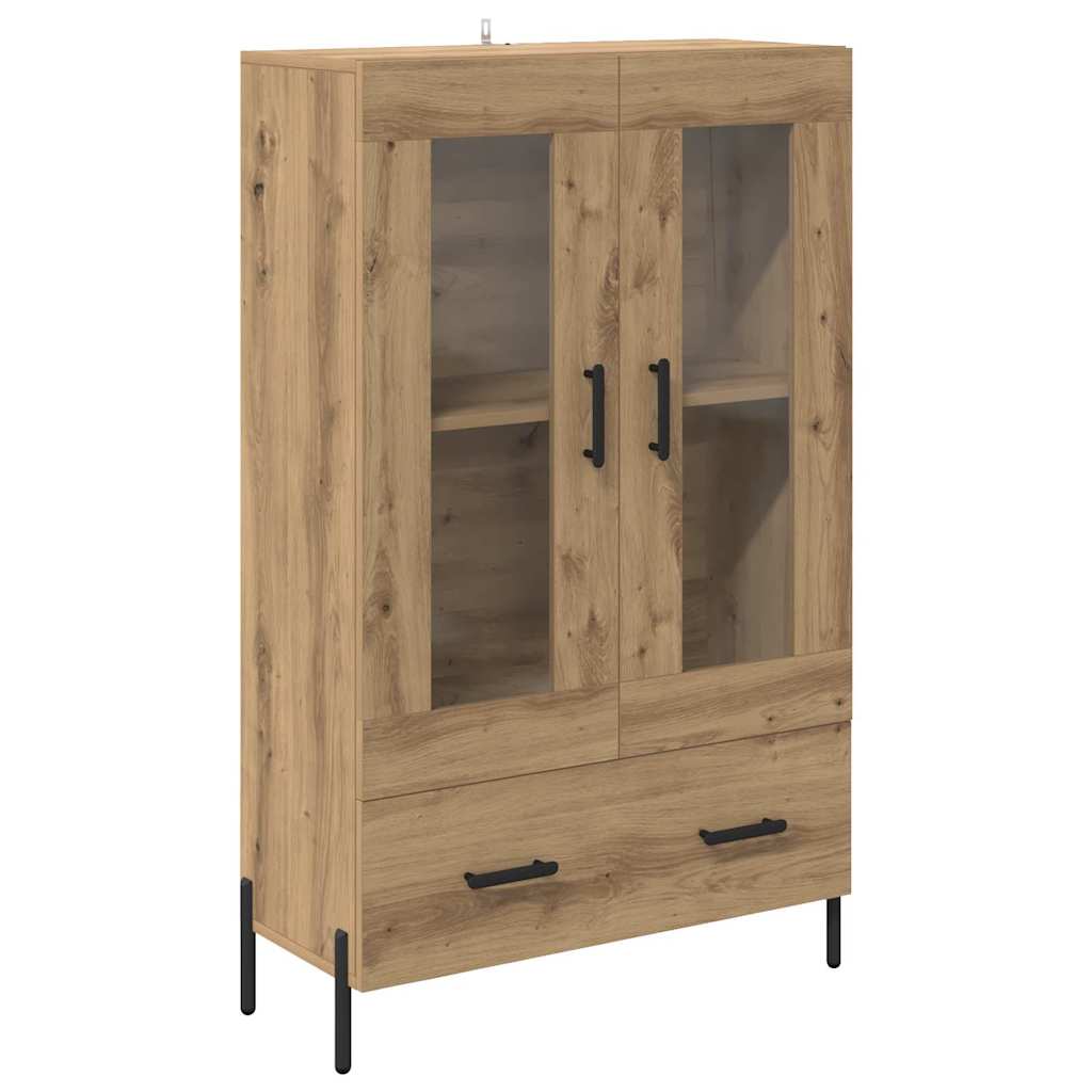 Vysoký Bufet Corona Artisanový Dub 69,5 X 31 X 115 Cm