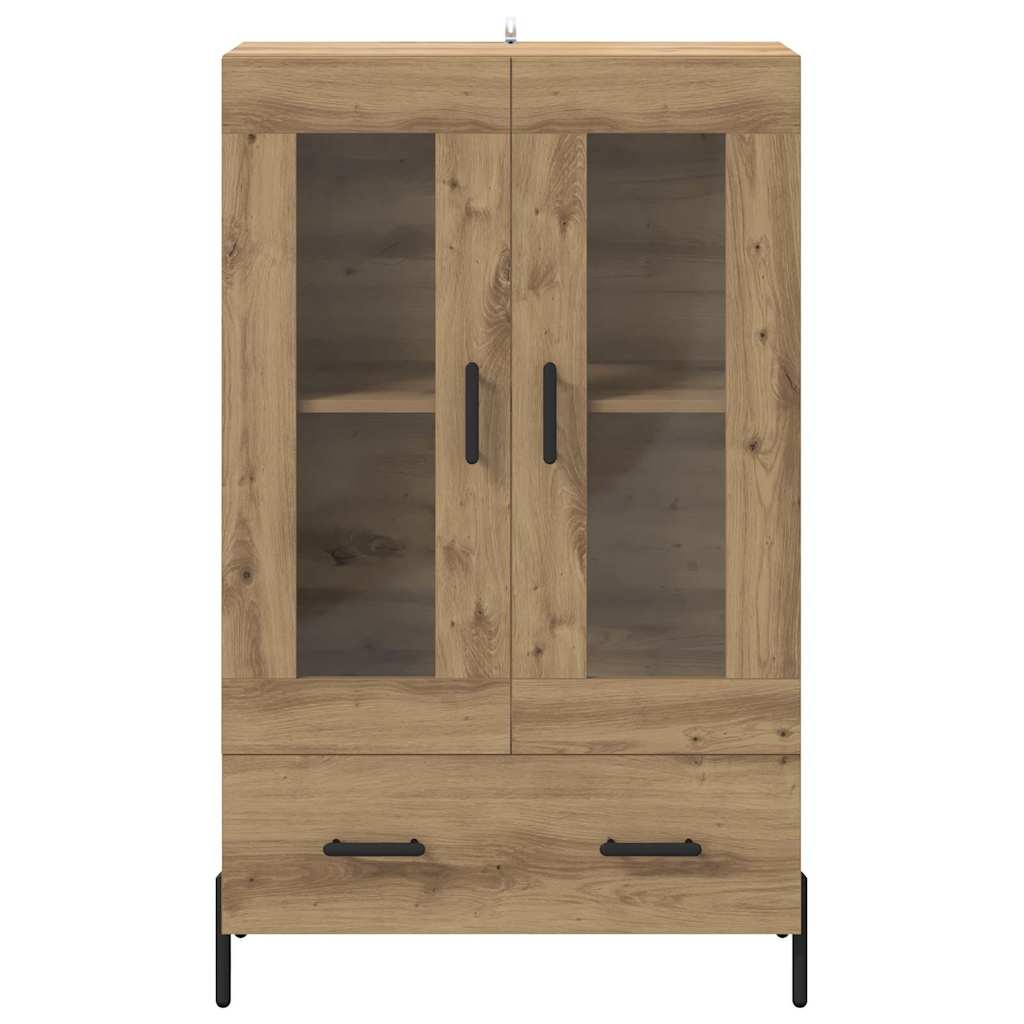 Vysoký Bufet Corona Artisanový Dub 69,5 X 31 X 115 Cm