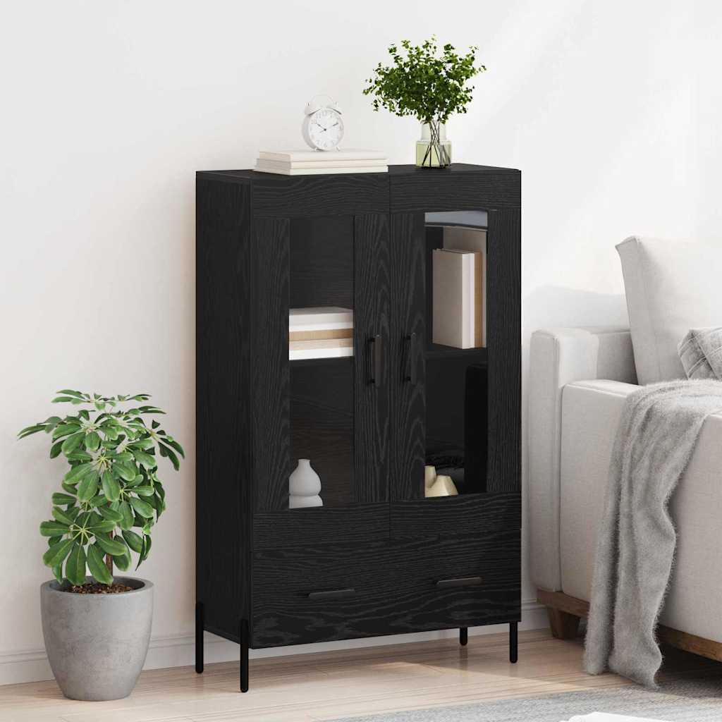 Vysoký Bufet Corona Černý Dub 69,5 X 31 X 115 Cm