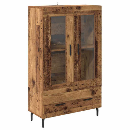 Vysoký Bufet Staré Dřevo 69,5 X 31 X 115 Cm Kompozitní Dřevo