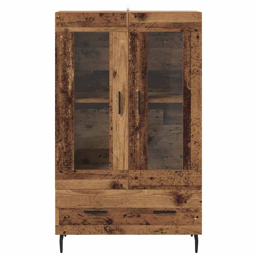 Vysoký Bufet Staré Dřevo 69,5 X 31 X 115 Cm Kompozitní Dřevo