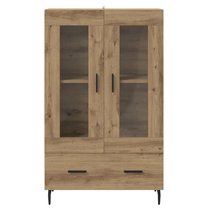 Vysoký Bufet Artisanový Dub 69,5 X 31 X 115 Cm Kompozitní Dřevo